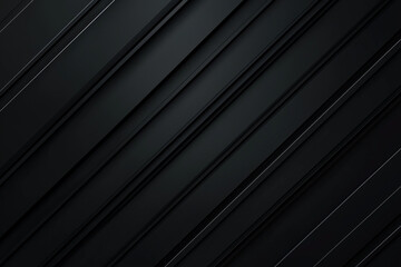 Obraz premium Dark deep black dynamic abstract background with diagonal lines. Modern creative halftone premium gradient. 3d cover of business presentation banner