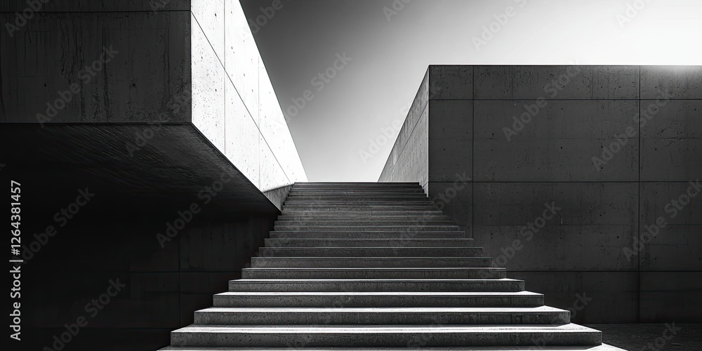 Aufkleber This abstract image focuses on minimalist design, exploring the interplay of basic geometric forms and muted tones to create a striking yet unobtrusive and elegant backgr