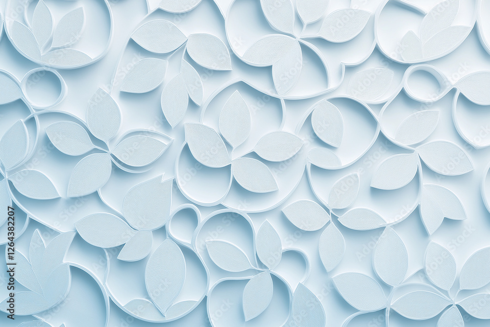 Aufkleber embossed motif pattern on paper background. leaves pattern paper press. arabic pattern background. i