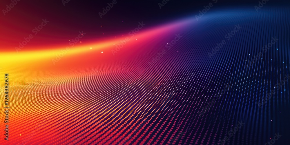 Poster An abstract image featuring linear gradients with a focus on smooth and directional transitions of color, blending hues from one end to another to produce a visually capt