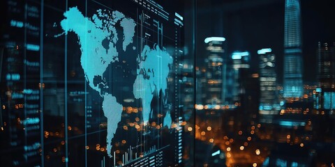 Detailed global financial report displayed with clear charts and data points on a professional office desk.