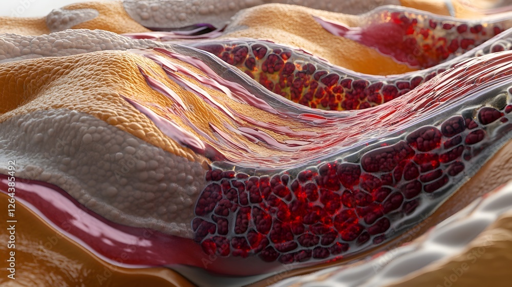 Leinwandbilder mesmerizing fluid waves of vibrant energetic colors and organic dynamic shapes create a captivating 