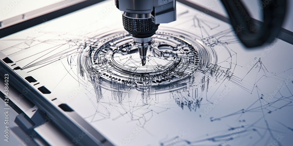 Leinwandbilder a 3d model of an innovative device being developed, with precise details and potential applications 