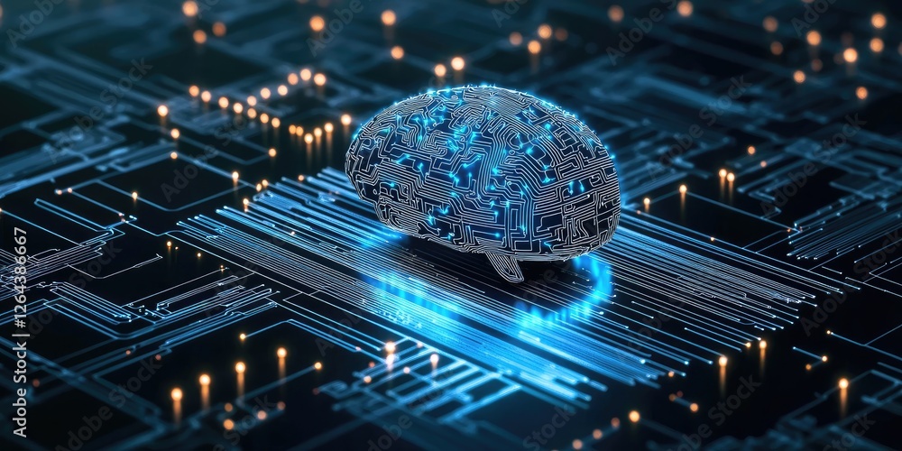 Poster Corporate team advances digital transformation by integrating AI and IoT solutions into business processes.