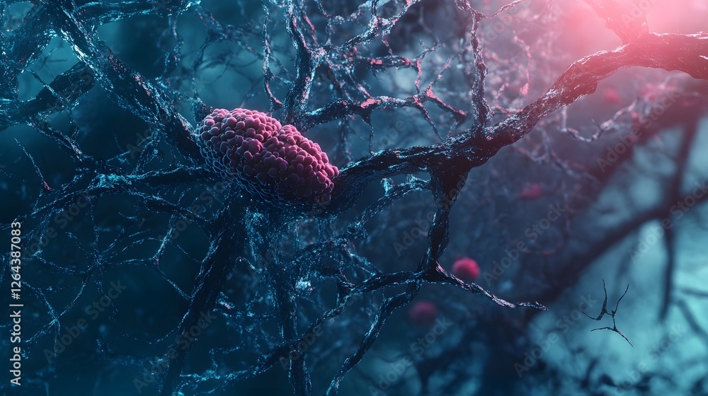 Aufkleber mesmerizing frozen forest backdrop with intricate icy branches and vibrant hues a captivating natura