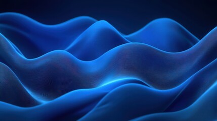 Obraz premium Abstract blue motion blur background with a futuristic tech vibe.