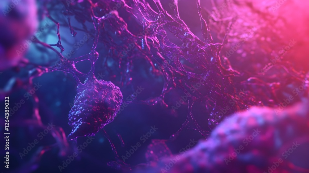 Fototapete mesmerizing microscopic structures captured in a vibrant kaleidoscope of colors and shapes revealing