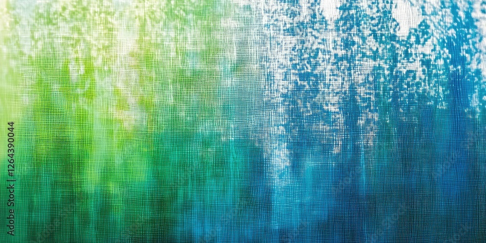Poster a gradient overlay blending from blue to green, applied over a subtle pattern, creating a layered and intricate background.