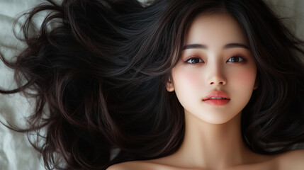Fototapeta premium 美しさ, 顔, モデル, 笑う, ファッション, 人々, 髪の毛, 笑みを浮かべている, 人, ブルネット, シティ, アウトドア, 通り, ライフスタイル, 淑女, 1, 頭, ハピネス, 化粧,女, 美しさ, 髪の毛, モデル, ファッション, 顔, うっとりさせる魅力, 化粧, 人, ドレス, ブルネット, 肌, 唇, 化粧, 淑女, 目, 暗い, 黒, ふしだらな, スタジオ, 好色