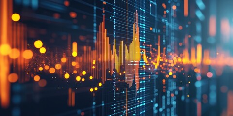 Detailed risk analysis report with precise data and clear graphs, presented as an informative and professional finance tool.