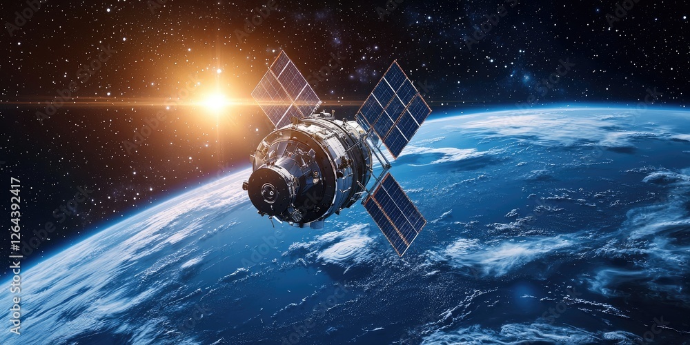 Poster Advanced digital controls for space missions, with holographic inputs, live data readouts, and interactive celestial displays.