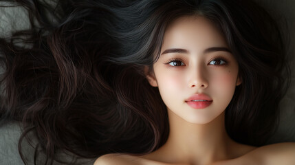 Fototapeta premium 美しさ, 顔, モデル, 笑う, ファッション, 人々, 髪の毛, 笑みを浮かべている, 人, ブルネット, シティ, アウトドア, 通り, ライフスタイル, 淑女, 1, 頭, ハピネス, 化粧,女, 美しさ, 髪の毛, モデル, ファッション, 顔, うっとりさせる魅力, 化粧, 人, ドレス, ブルネット, 肌, 唇, 化粧, 淑女, 目, 暗い, 黒, ふしだらな, スタジオ, 好色