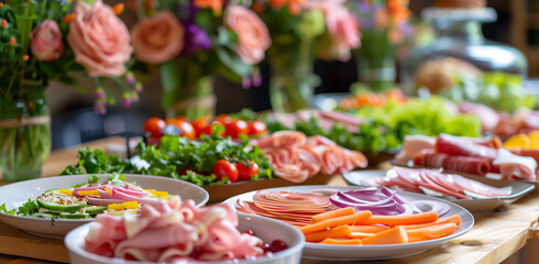 A function or wedding reception is a beautifully decorated dining table