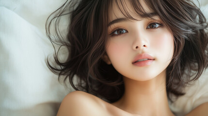 Naklejka premium 美しさ, 顔, モデル, 笑う, ファッション, 人々, 髪の毛, 笑みを浮かべている, 人, ブルネット, シティ, アウトドア, 通り, ライフスタイル, 淑女, 1, 頭, ハピネス, 化粧,女, 美しさ, 髪の毛, モデル, ファッション, 顔, うっとりさせる魅力, 化粧, 人, ドレス, ブルネット, 肌, 唇, 化粧, 淑女, 目, 暗い, 黒, ふしだらな, スタジオ, 好色