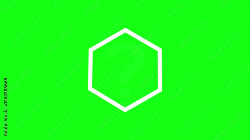 Poster question mark sign red octagon animation .high-quality question mark icon animation with advanced vi