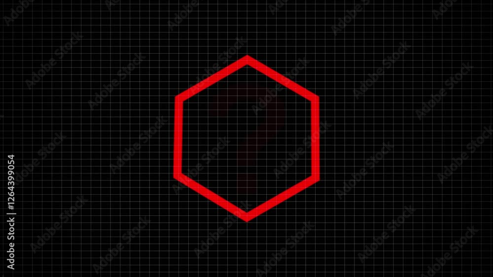 Poster question mark sign red octagon animation .high-quality question mark icon animation with advanced vi