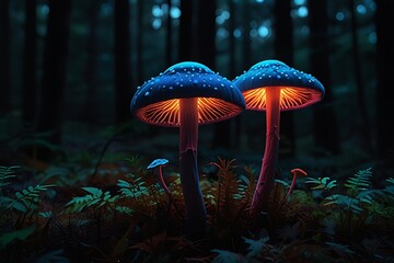 Fototapeta premium fly agaric in the forest