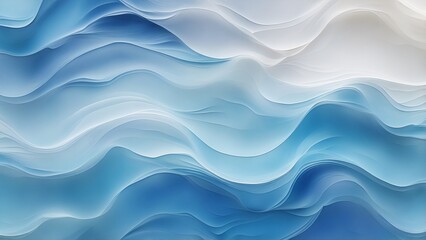 Obraz premium A stunning water gradient texture, depicted as a stylish abstract backdrop with a seamless ombre-inspired transition between calming blue and white shades.