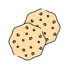 Chapati Flatbread. A common unleavened bread made from wheat, served with various Pakistani dishes.