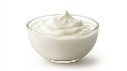 Texture of white yogurt, milk or cream surface. Abstract background with soft silk fabric, liquid yoghurt, dairy product or cosmetic creme, vector realistic illustration. 3D Illustration