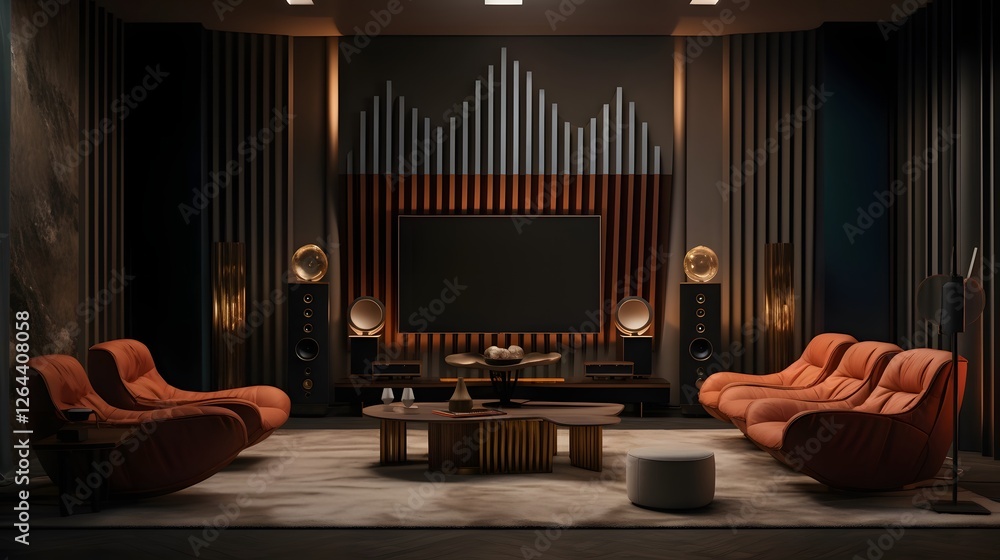 Aufkleber cutting edge smart home theater system featuring advanced ai powered sound optimization for an multi