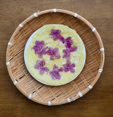 한국전통 음식 진달래 부침개