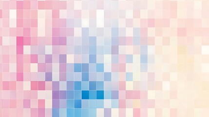 Abstract Pastel Square Pixel Art Design