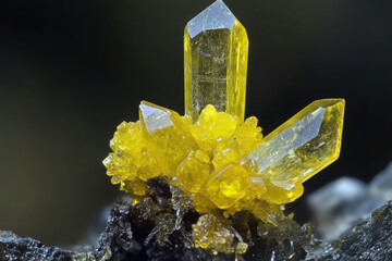 Yellow crystal
