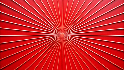 Fototapeta premium Vibrant Red Radial Background with Abstract Line Pattern