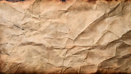 古いくしゃくしゃの紙