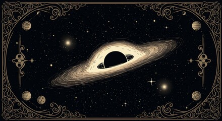 Celestial Map, Star Chart, Vintage Style, Astronomical Illustration, Cosmic Art, Planet Map, Constellation Art, Decorative Cartography, Educational Design, Star Map, Celestial Design, Vintage Chart