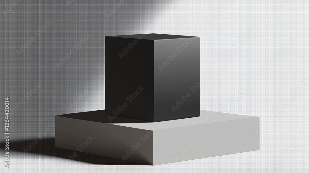 Poster box shadows square overlay effect. realistic transparent shades set falling from objects on floor or