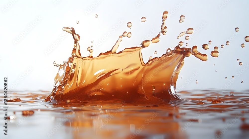 Aufkleber vibrant and energetic splash dynamics of colorful liquid motion capturing the refreshing flow and dr