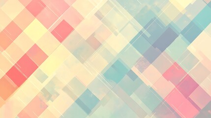 Abstract Pastel Geometric Diagonal Pattern Design