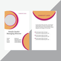 Employee Id Card Design Template