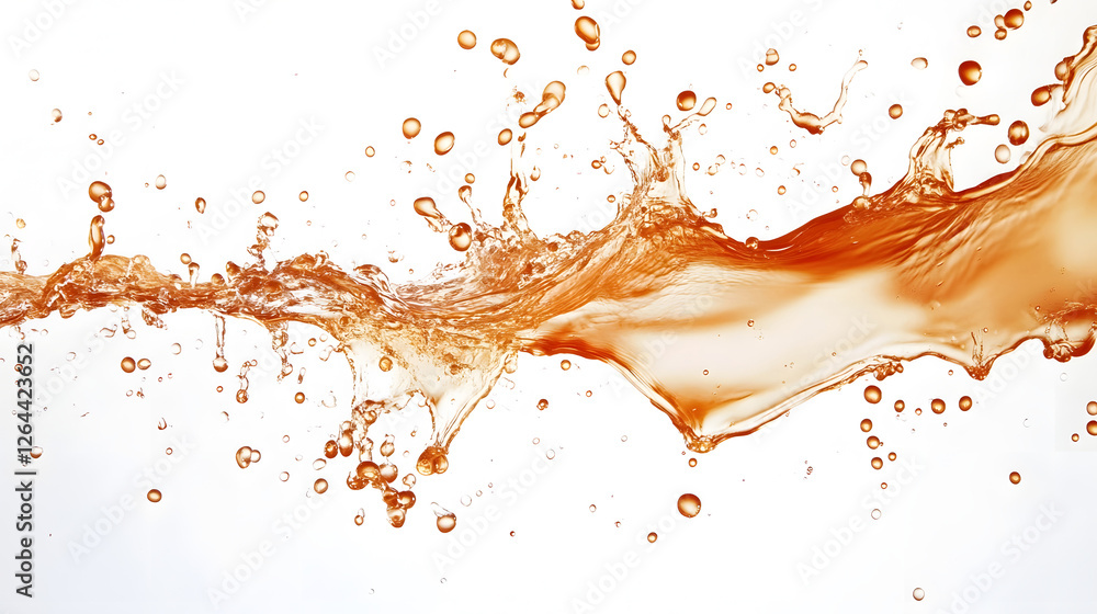 Poster Vibrant Splash of Liquid Flowing and Colliding in Dynamic Abstract Motion  Colorful and Energetic Water Splash Effect with Swirling Droplets Bubbles and Ripples Creating a Beautiful and Background