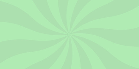 Abstract background with sunburst pattern green shine lolypop vector ray design. Vintage sunrays illustration swirl grunge backdrop line.	
