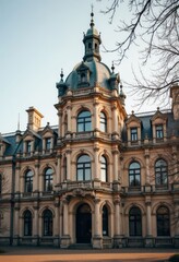 Obraz premium Neorenaissance Building with Dome in Hannover, Germany