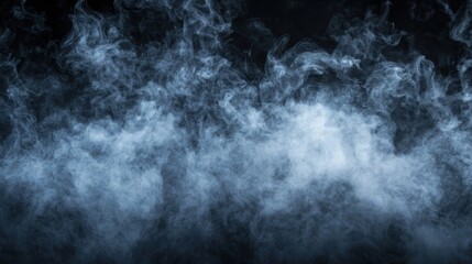 Ethereal wisps of smoke on a dark background