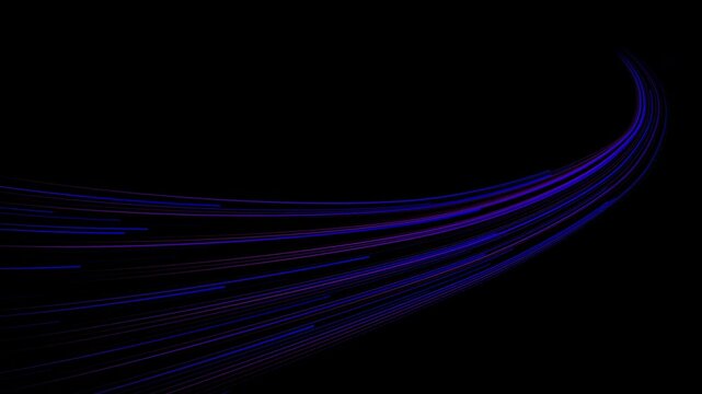 High speed blue line abstract technology background digital fiber hi tech concept. speed light line motion blur on dark background, data transfer simulation.
