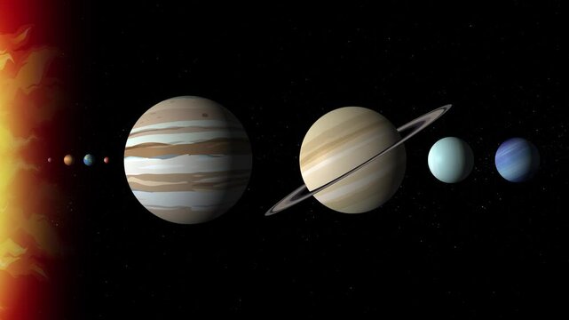 Neptune Zoom Through Solar System