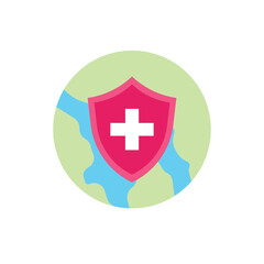 Obraz premium World Health Day Vector Illustration on April 7th with Earth and Medical Equipment for the Importance of Healthy and Lifestyle. Icon Health. Earth Illustration. World Health Day Sticker. Medical. Aid.