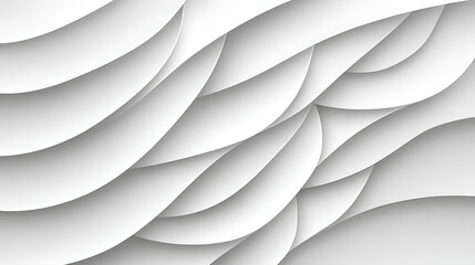 Obraz premium Abstract White Waves Serene Wavy Graphic Background Texture Elegant Curves Minimalist Clean Design