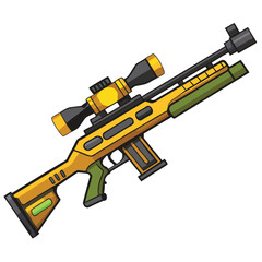 sniper vector image 