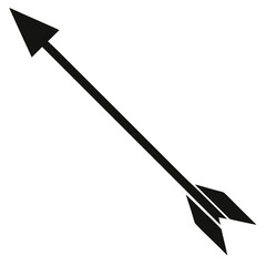 silhouette vector of an arrow