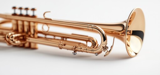 Obraz premium Rose Gold Trumpet: A Symphony of Elegance