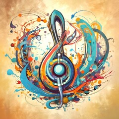 Illustration of sound background.