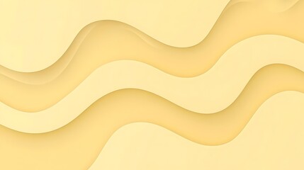 Abstract Yellow Wave Background Design