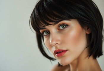 Natural light portrait of a woman with masculine features