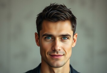Obraz premium Glamorous man portrait with sharp focus